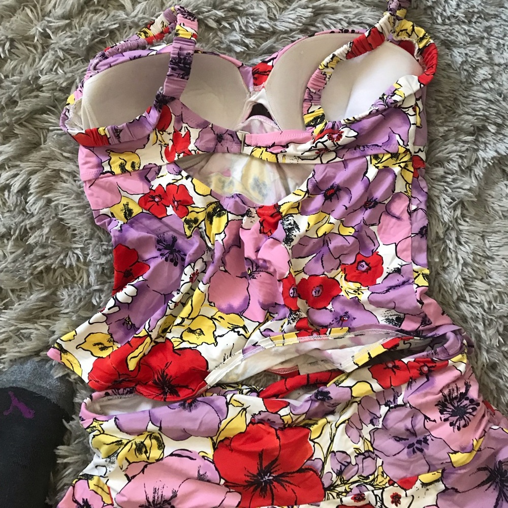 Lands end tankini swimsuit size 14